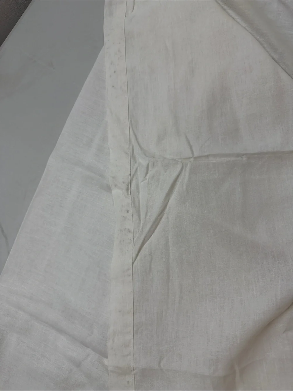 QUINCE European Linen Shower Curtain Ivory 9169